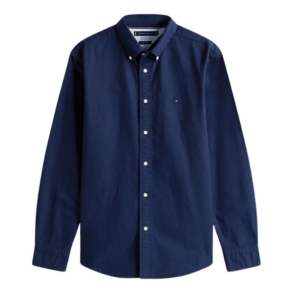 Tommy Hilfiger Solid Heritage Oxford Shirt - Navy - 2XL