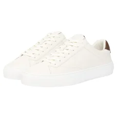 Tommy Hilfiger Premium Leather Cupsole Trainers - Ecru - 42