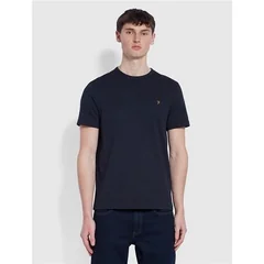 Farah Danny Organic Cotton Regular Fit T-shirt - Dark Navy - S