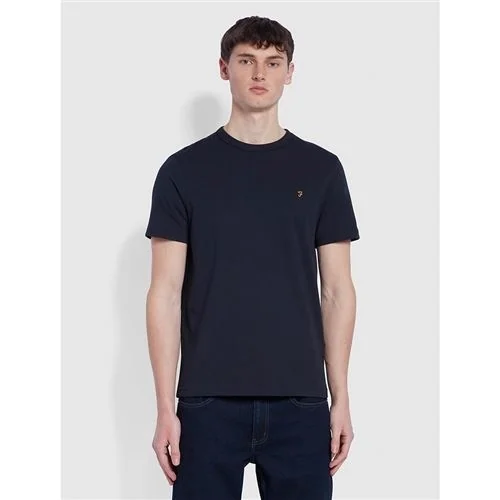 Farah Danny Organic Cotton Regular Fit T-shirt - Dark Navy - S