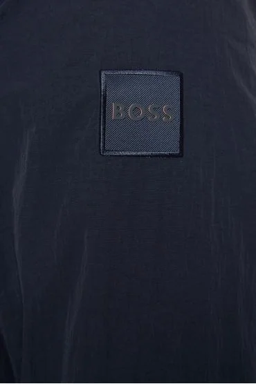 Boss Locky 2 Oversized Overshirt - Navy - S