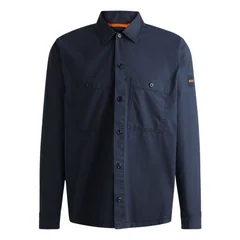 Boss Locky 2 Oversized Overshirt - Navy - S