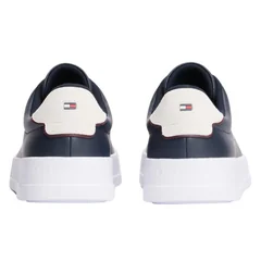 Tommy Hilfiger Contrast Heel Court Trainers - Navy - 45