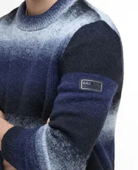 Barbour International B.Intl Vector Colour Block Crew Neck Jumper - Black - M