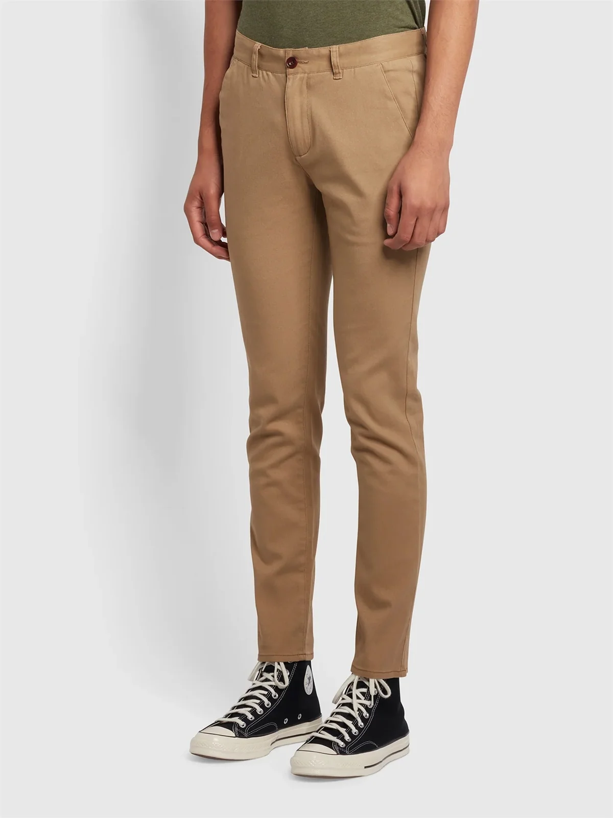Farah Endmore Skinny Fit Chinos - Beige - 36/32