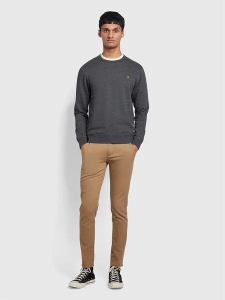 Farah Endmore Skinny Fit Chinos - Beige - 36/32