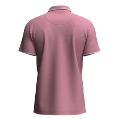Fynch Hatton Contrast Tipping Polo Shirt - Light Peony - L