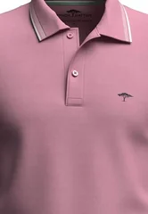 Fynch Hatton Contrast Tipping Polo Shirt - Light Peony - L