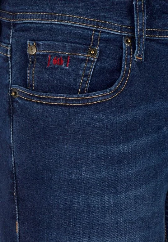 6th Sense Fred Boot Cut Jeans - Nightime Blue - 36/34
