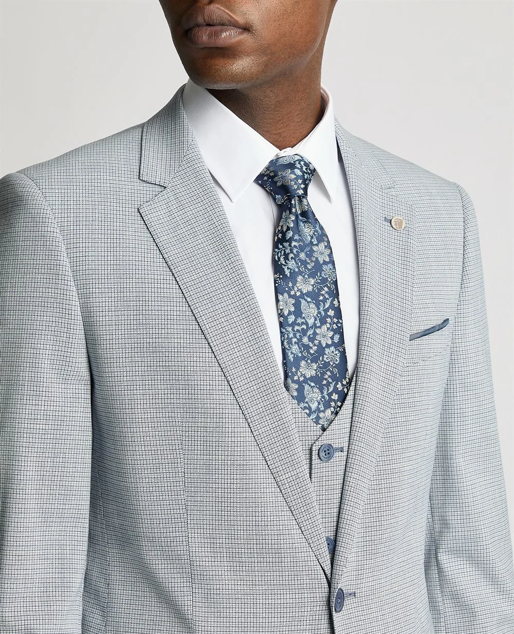 Remus Uomo Matteo Jacket - Light Blue/Grey - 44S