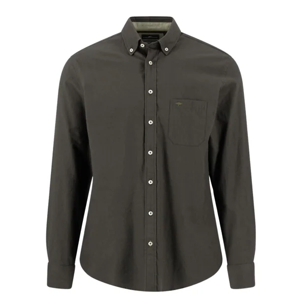 Fynch Hatton Premium Flannel B.D. Shirt - Green - XL