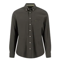 Fynch Hatton Premium Flannel B.D. Shirt - Green - XL