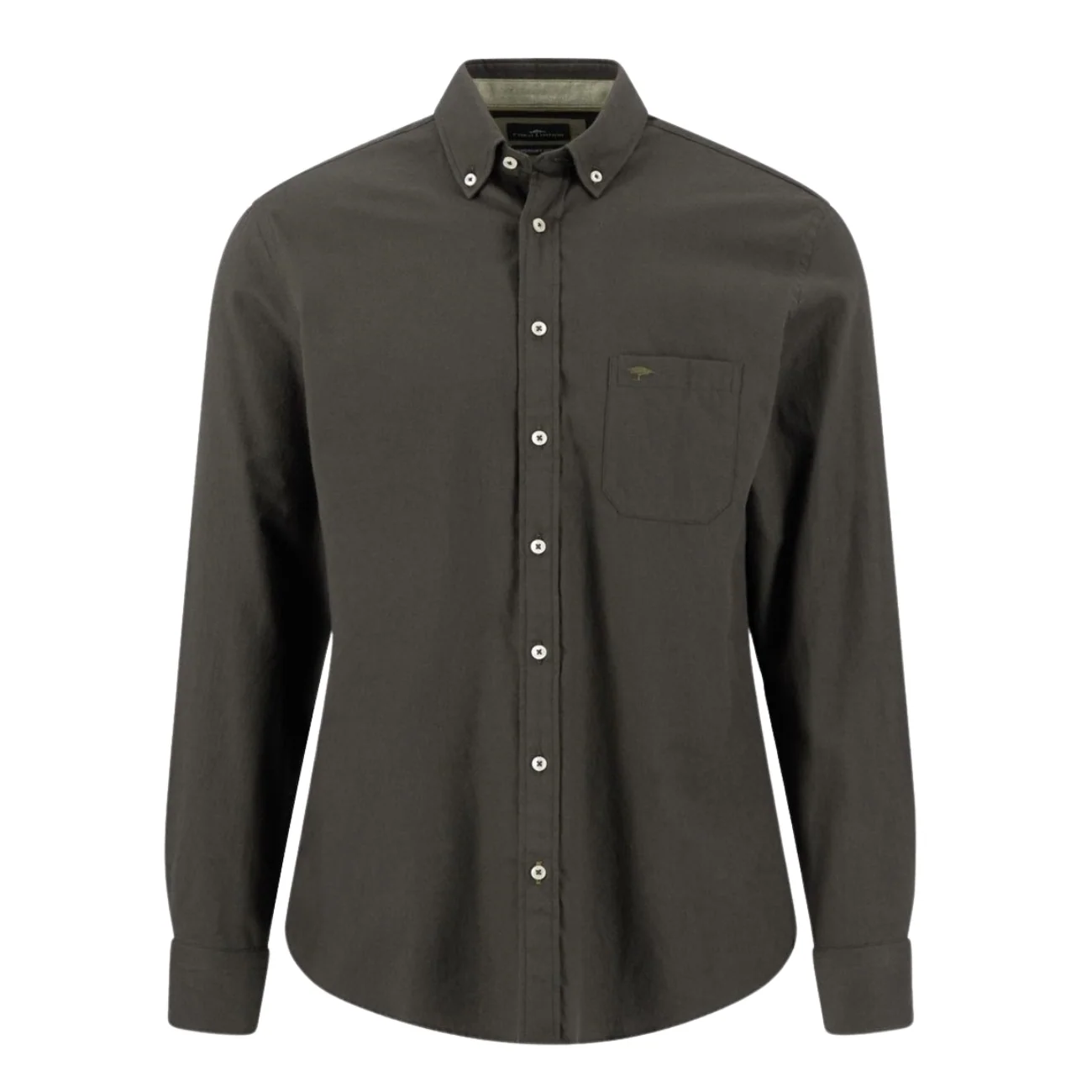 Fynch Hatton Premium Flannel B.D. Shirt - Green - XL