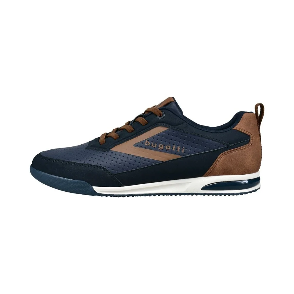 Bugatti Trevor Trainers - Navy/Brown - 42