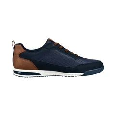 Bugatti Trevor Trainers - Navy/Brown - 42