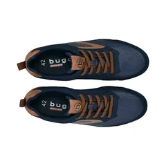Bugatti Trevor Trainers - Navy/Brown - 42