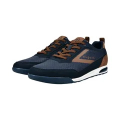 Bugatti Trevor Trainers - Navy/Brown - 42