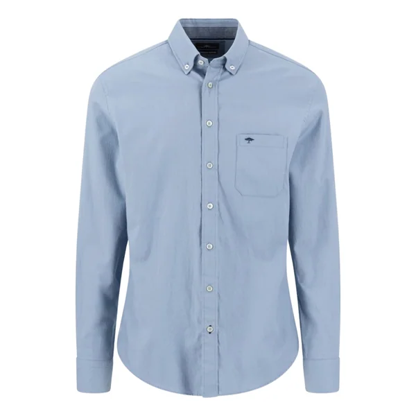 Fynch Hatton Premium Flannel B.D. Shirt - Blue - XL