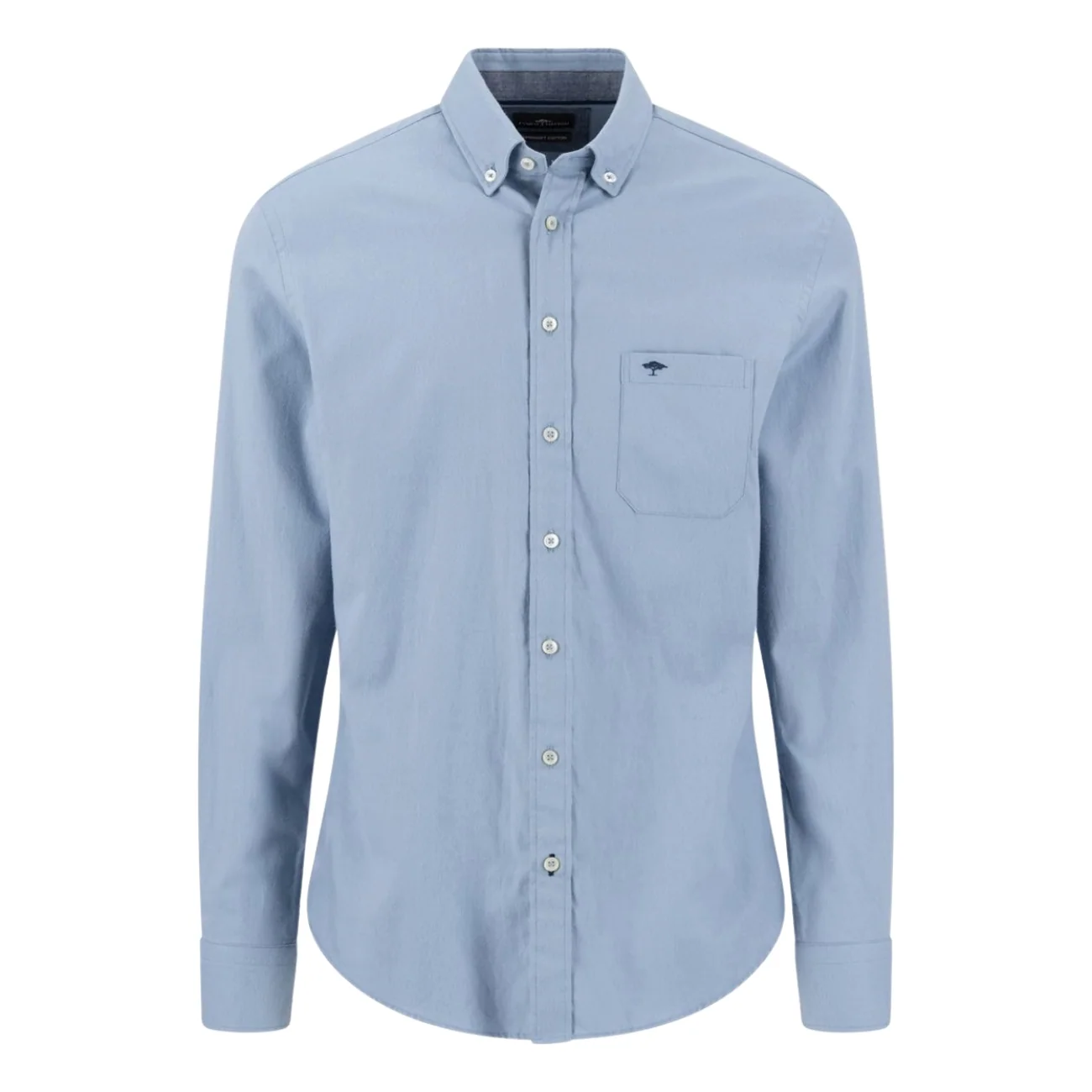Fynch Hatton Premium Flannel B.D. Shirt - Blue - XL