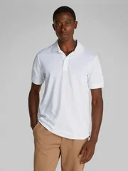 Calvin Klein Thermo Tech Pique Polo Shirt - White - XL