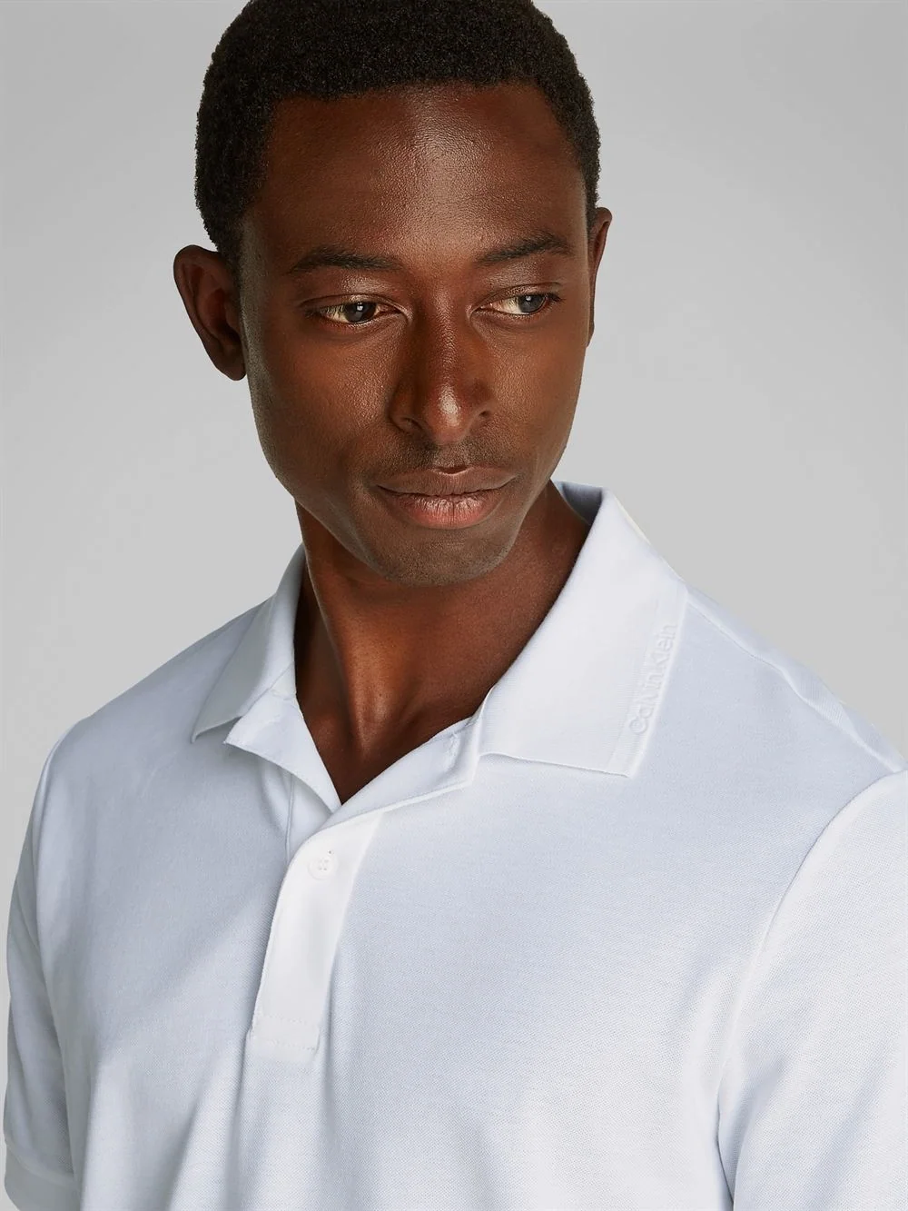 Calvin Klein Thermo Tech Pique Polo Shirt - White - XL