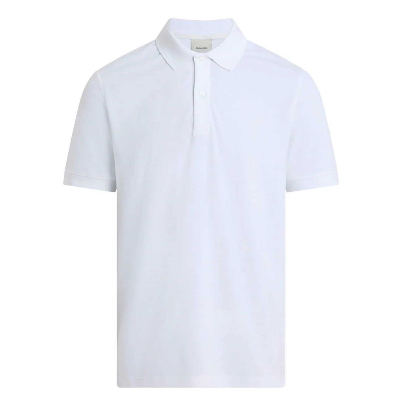 Calvin Klein Thermo Tech Pique Polo Shirt - White - XL