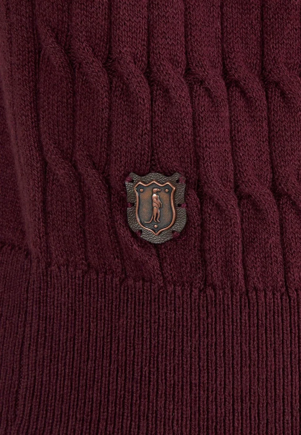 6th Sense Diego 1/4 Zip Jumper - Wine - 2XL