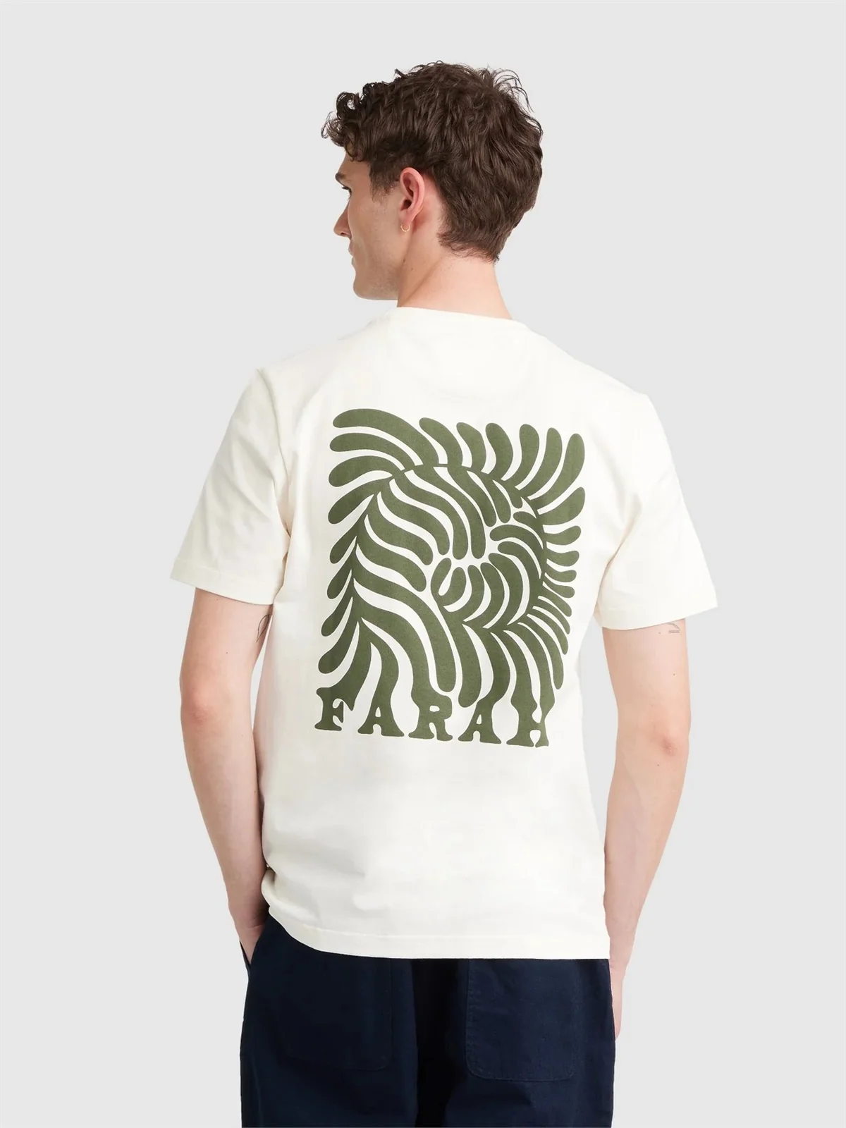 Farah Amesbury Graphic T-shirt - Beige - L