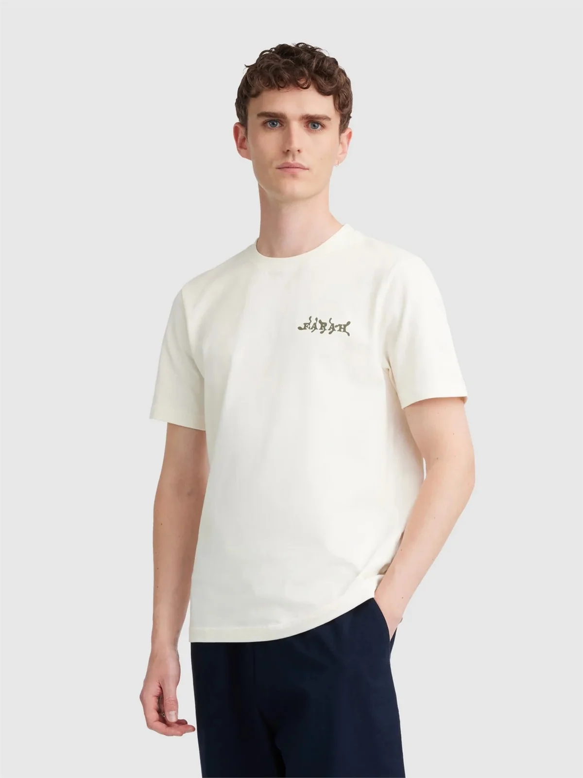 Farah Amesbury Graphic T-shirt - Beige - L