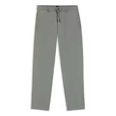 Boss Straight-tapered-fit Stretch Chinos - Grey - 34/32