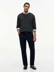 Tommy Hilfiger Essential Structure Crew Neck Jumper - Grey - 2XL