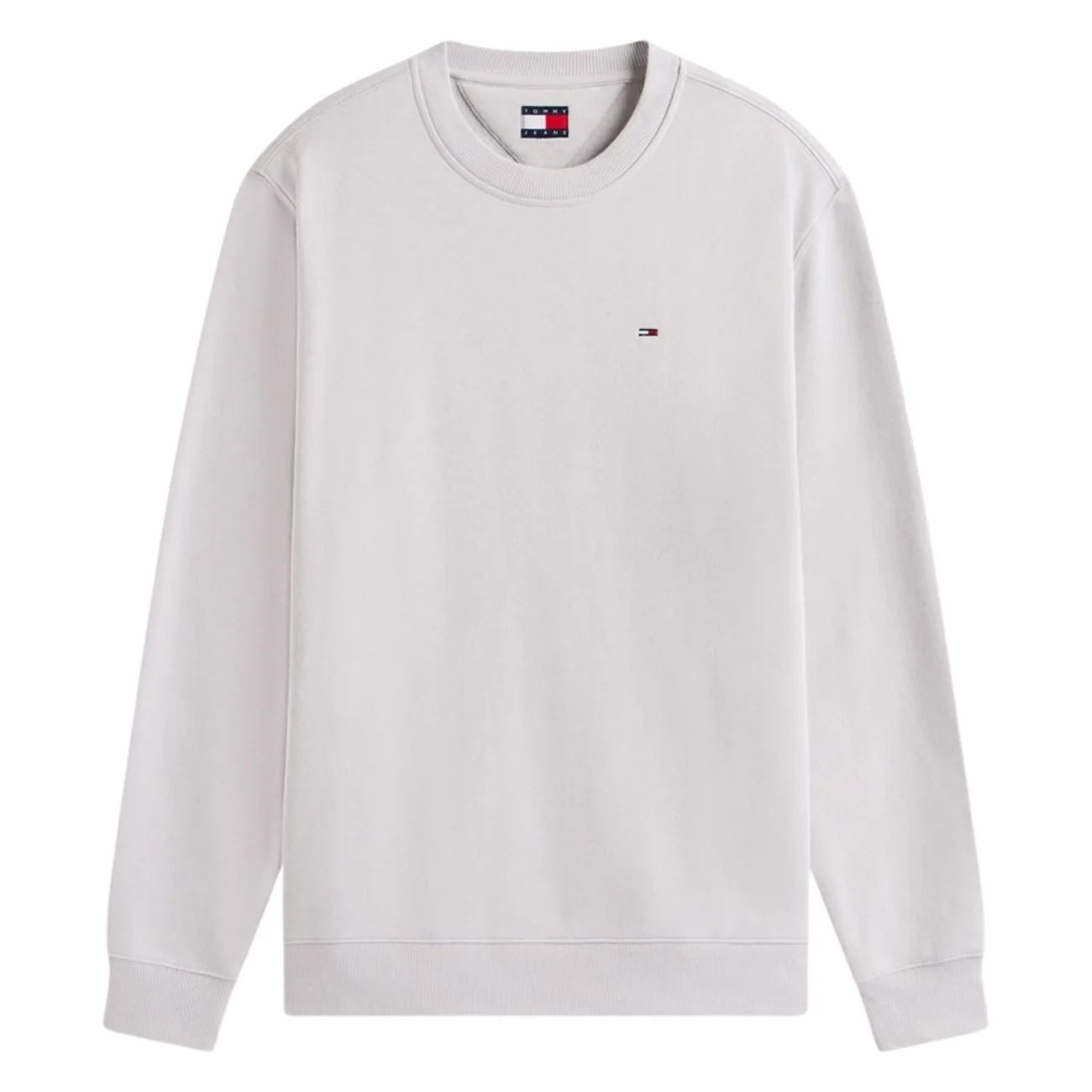 Tommy Jeans Tommy Flag Brushed Fleece Sweatshirt - Grey - XS