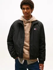 Tommy Jeans Water Repellent Relaxed Padded Jacket - Black - L