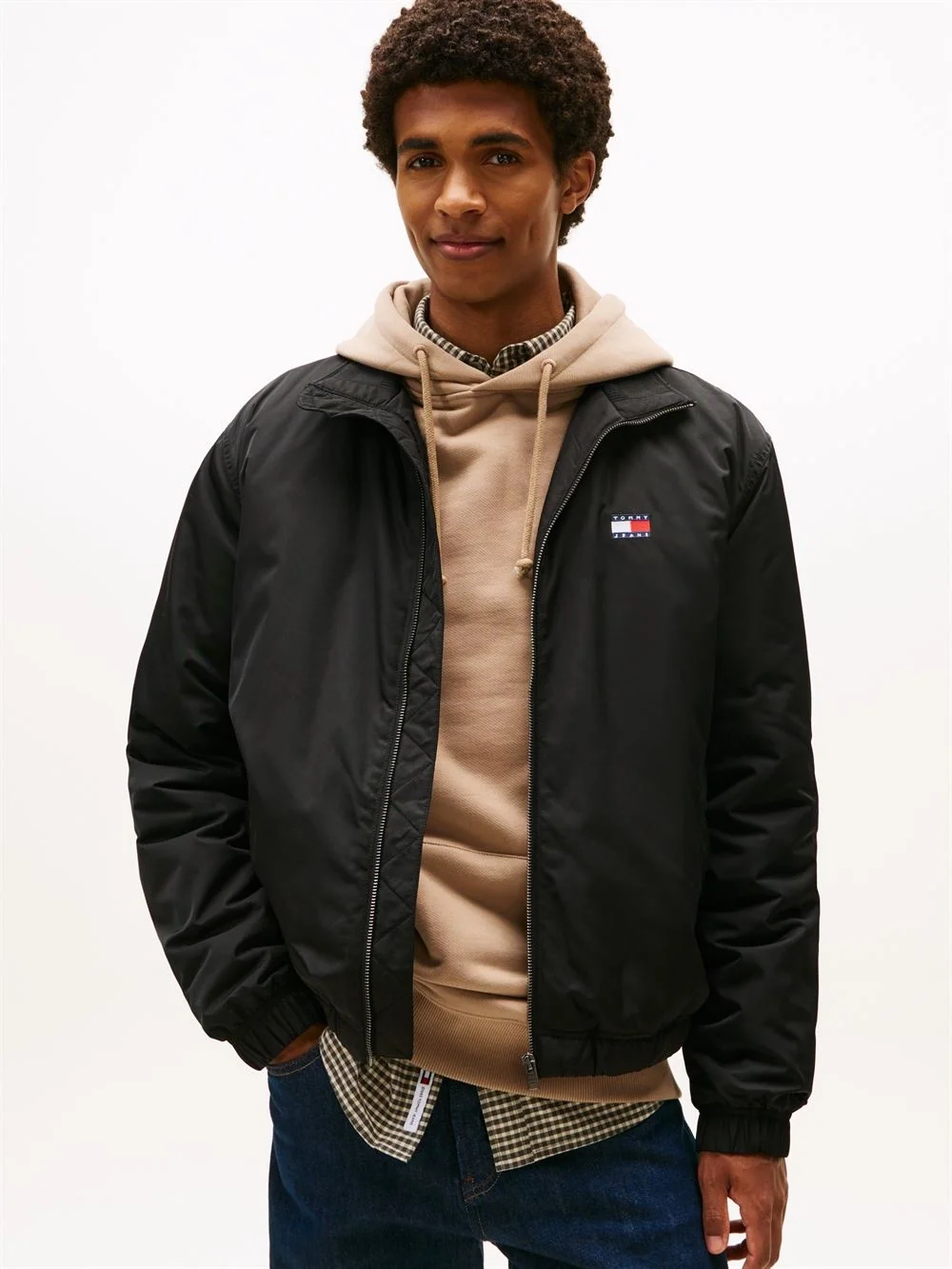 Tommy Jeans Water Repellent Relaxed Padded Jacket - Black - L