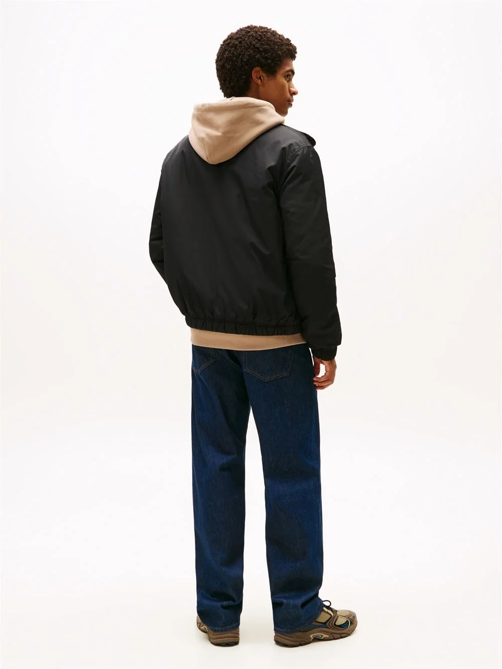 Tommy Jeans Water Repellent Relaxed Padded Jacket - Black - L