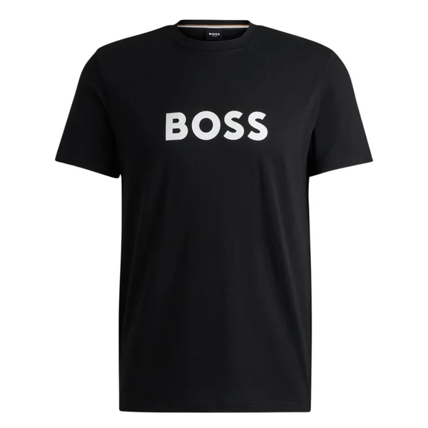 Boss Logo Cotton-jersey T-Shirt - Black - S