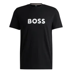 Boss Logo Cotton-jersey T-Shirt - Black - S