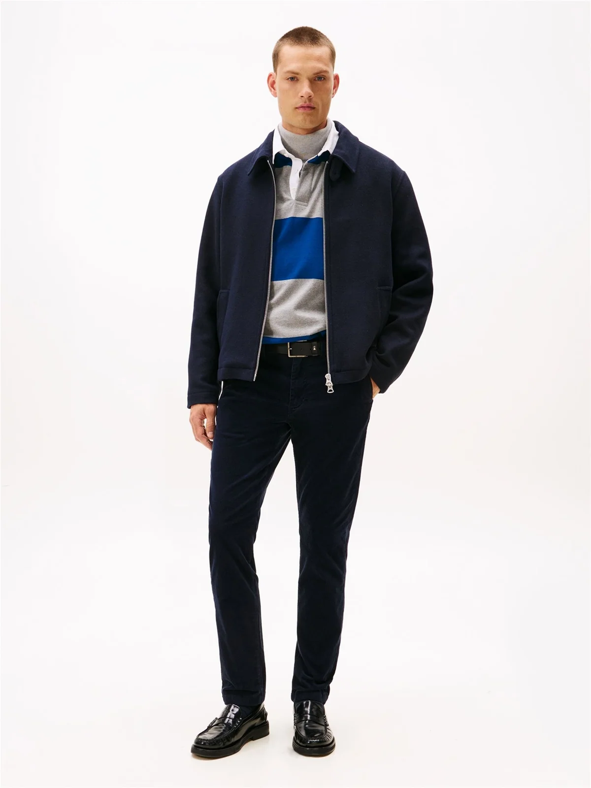 Tommy Hilfiger Denton Straight Corduroy Chinos - Navy - 32/30