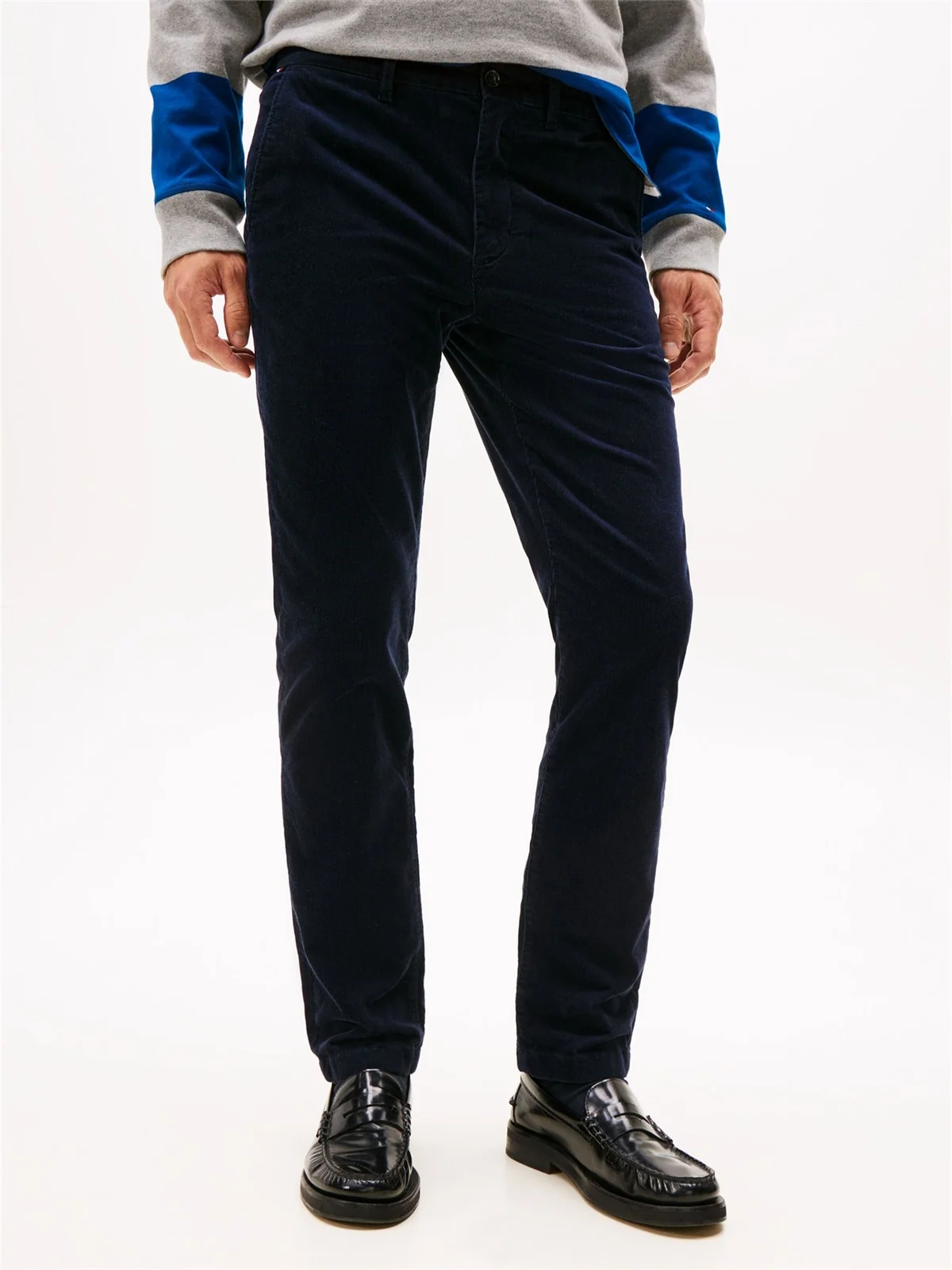 Tommy Hilfiger Denton Straight Corduroy Chinos - Navy - 32/30