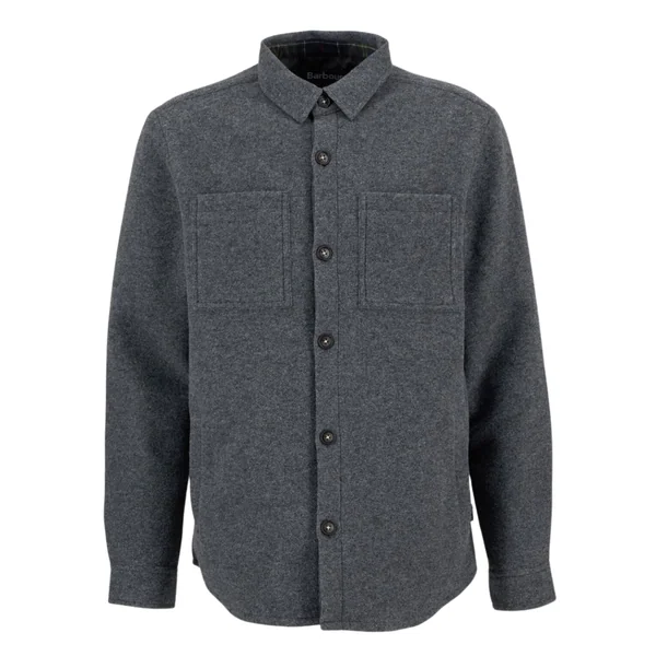 Barbour Marlow Tailored Wool Blend Overshirt - Grey - L