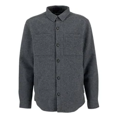 Barbour Marlow Tailored Wool Blend Overshirt - Grey - L