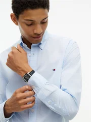 Tommy Hilfiger Flex Poplin Gingham Shirt - Blue - L