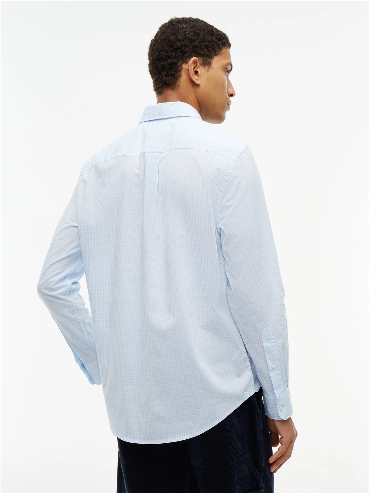 Tommy Hilfiger Flex Poplin Gingham Shirt - Blue - L