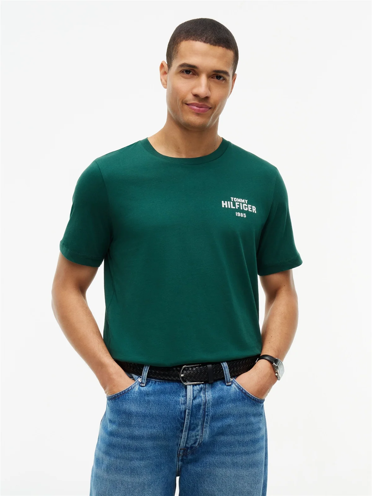 Tommy Hilfiger Hilfiger 1985 Graphic T-shirt L6k - Green - L