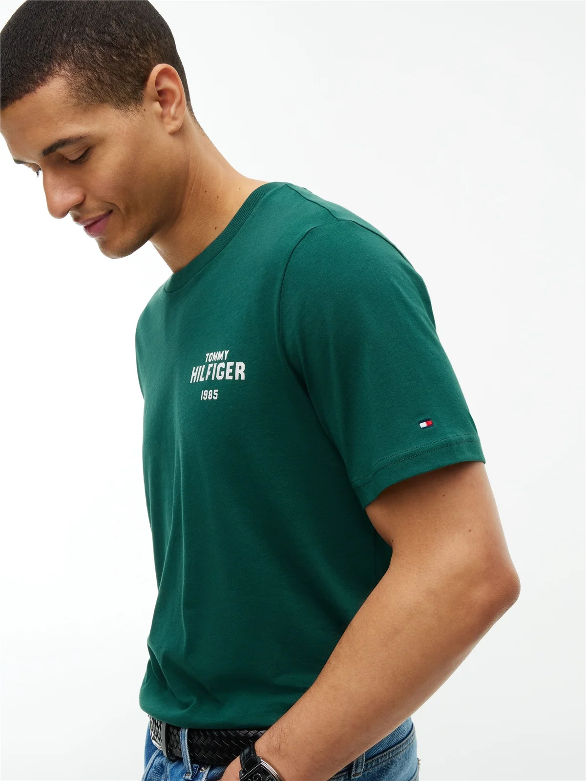 Tommy Hilfiger Hilfiger 1985 Graphic T-shirt L6k - Green - L