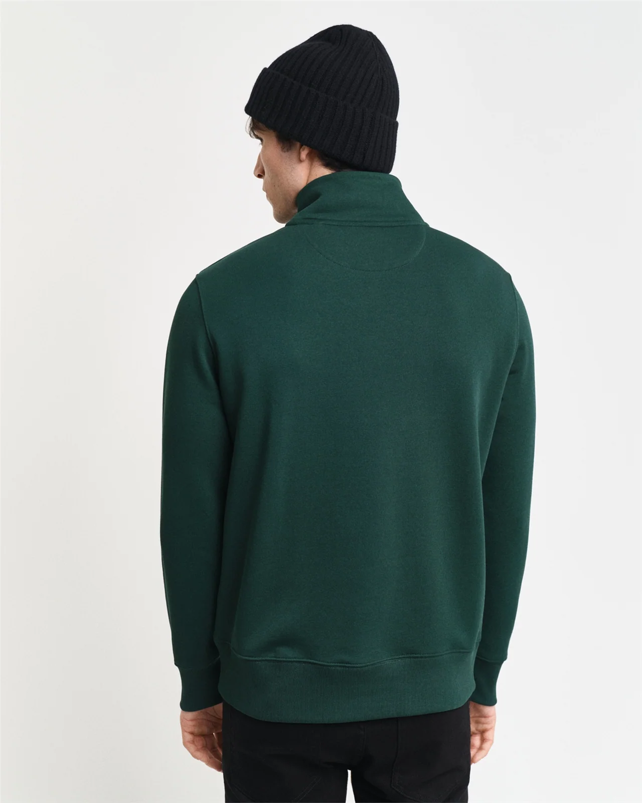 Gant Shield Half Zip Sweatshirt Green - XL