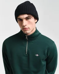 Gant Shield Half Zip Sweatshirt Green - XL
