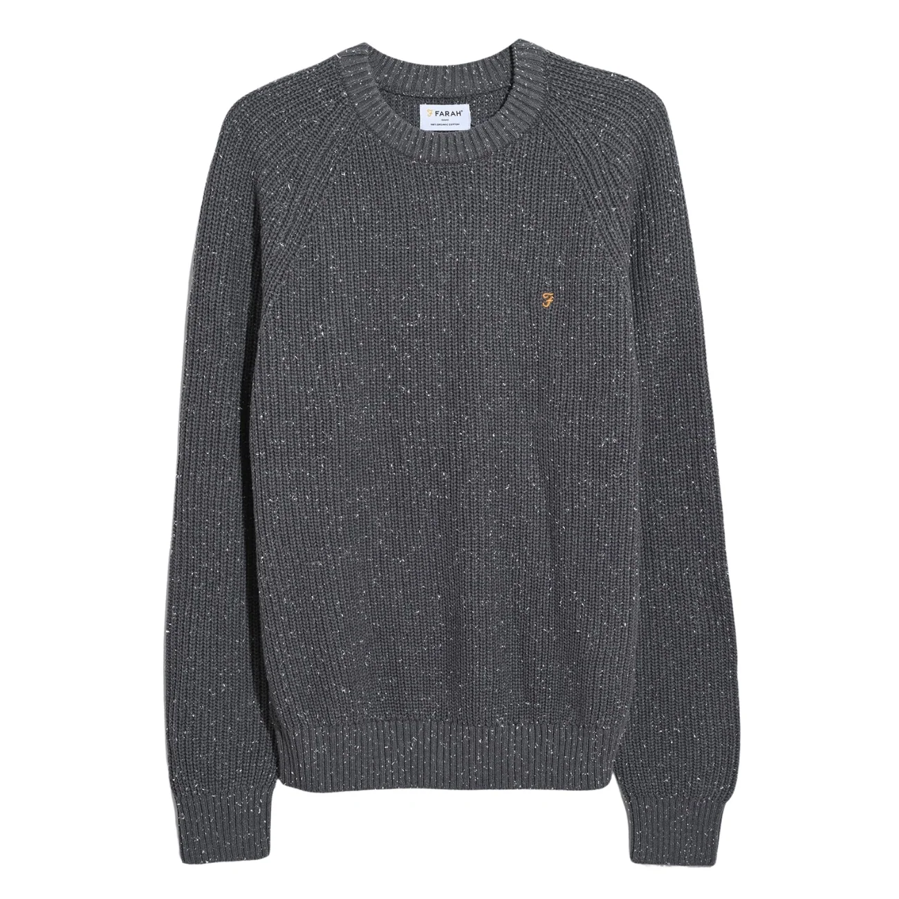 Farah Sage Nepped Sweater - Grey - XL
