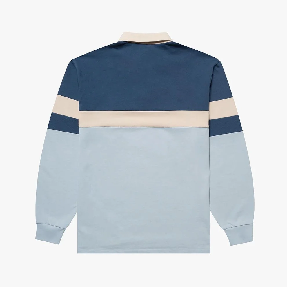 Parlez Plaza Rugby Shirt - Lagoon Blue - L