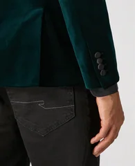 Remus Uomo Velvet Jacket - Green - 40R
